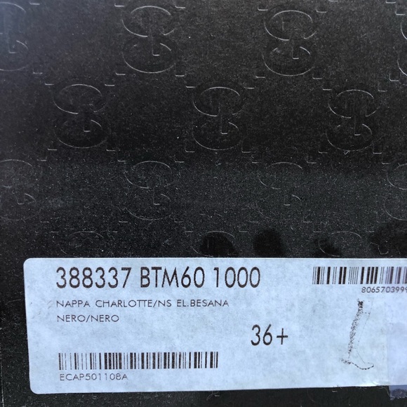 New Gucci Charlotte Blk boots - size 36+ - Picture 5 of 5